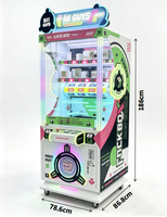 Machine de jeu à prix surprise à monnayeur, machine d'arcade à 3 rouleaux avec bouton d'arrêt pour centre de jeux et parc d'attractions