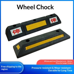 Fermaruota per Garage OLIVER, Limitatore di Parcheggio in Gomma e Plastica, Blocco di Retromarcia per Auto - Product Image 2
