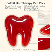 Compresse de gel souple et durable en PVC pour les blessures sportives, sac de gel chaud/froid en forme de cœur pour la relaxation