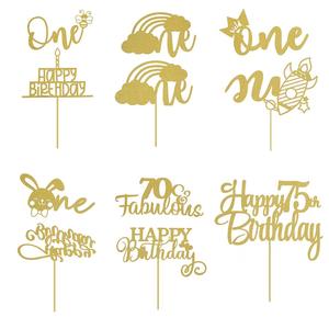 Venta directa de fábrica, diseño personalizado, papel brillante, decoración <span class=keywords><strong>para</strong></span> <span class=keywords><strong>pastel</strong></span> de cumpleaños, regalo <span class=keywords><strong>para</strong></span> <span class=keywords><strong>mujer</strong></span> - Product Image 1