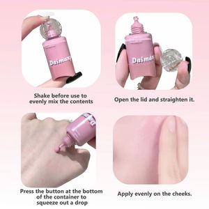 บลัชออนเนื้อลิควิดแบบกด ไดมันปู ขวดเล็ก ติดทนนาน กันน้ำ สไตล<span class=keywords><strong>์เกาหลี</strong></span> <span class=keywords><strong>แต่งหน้า</strong></span>สวยโดดเด่น - Product Image 6