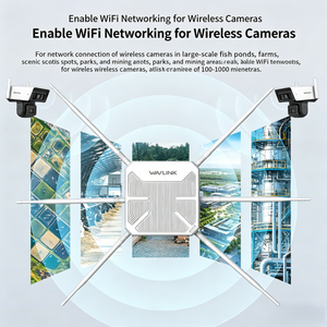 Répéteur <span class=keywords><strong>WiFi</strong></span> 6 double bande AX3000 extérieur, couverture 300-1000 m², routeur sans fil longue <span class=keywords><strong>portée</strong></span>, antenne 8dBi, étanche IP67, PoE - Product Image 6
