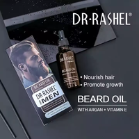 Prix de gros OEM DR.RASHEL Huile d'argan biologique et vitamine E Essence de croissance des cheveux Meilleure huile de croissance de la barbe 50ml