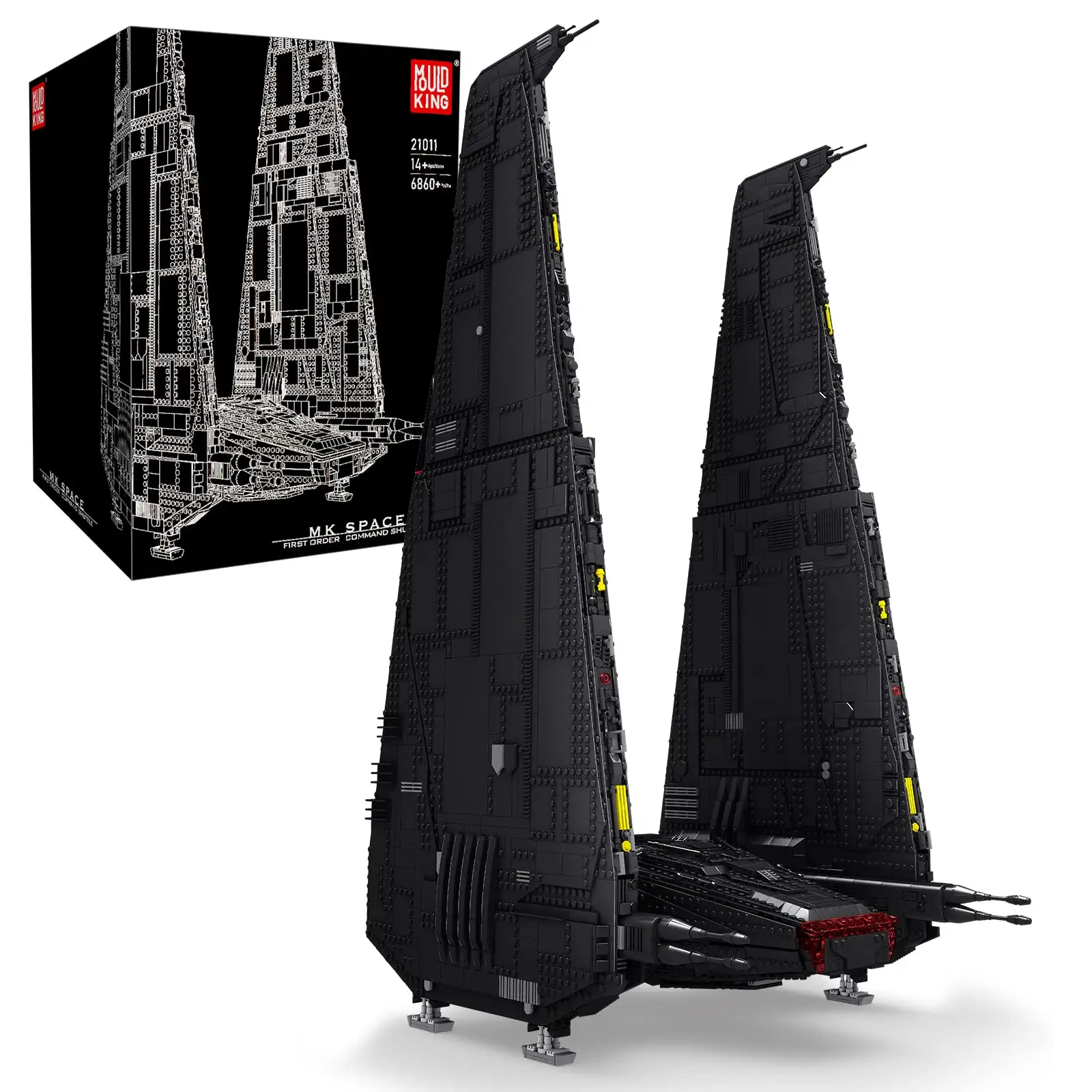 Mould king 21011 Star Plan UCS Command Shuttle Upsilon Space Model Toys MOC-35412 Imperial Star Assembly Wars building Bricks