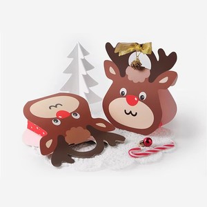 Creative Santa Claus and Reindeer Handheld Paper <b>Box</b> Packaging Suitable for <b>Christmas</b> Eve and <b>Christmas</b> Day Use - Product Image 2
