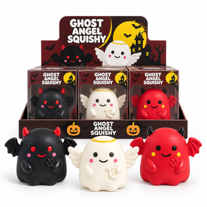 Grand jouet à presser en forme d'ange, de démon ou de fantôme pour Halloween, jouet anti-stress, cadeau pour enfants - Product Image 2