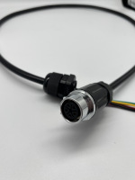 Connecteur Rond Étanche IP68 LP20 pour l'Automobile, Fabrication OEM, 2, 3, 4, 5, 8, 12 Broches, Femelle/Mâle, Connexions de Câbles de Haute Qualité