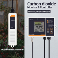 Moniteur et contrôleur de dioxyde de carbone de haute qualité double canal NDIR jour nuit capteur de CO2 compteur de CO2 pour la ferme