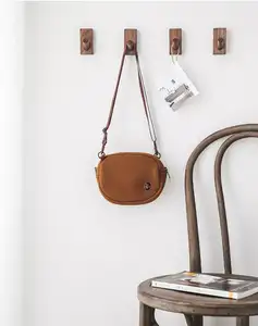 New Product Wooden Single Wall Clothe Hanger Mounted Hook Wood Coat Rack Natural Beech Wood Wall Hook