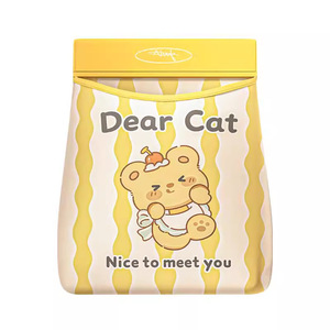 Dear Cat Kitchen Wall Mounted Garbage Bag Holder Large Capacity Cartoon Mesh Bag For Storage - Product Image 3