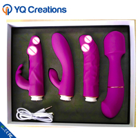 Super puissant, 4 têtes interchangeables, mignon, vibromasseur pour femmes, jouet sexuel pour adultes, baguette de massage vibrante pour adultes