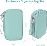Bolsa Organizadora de Cables Universal de Viaje con Cierre, Gran Capacidad para Accesorios Electrónicos, Tarjetas de Memoria y Gadgets de Viaje (Muestra Gratis)