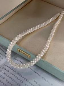 Romantic French Minimalist Finished S925 Sterling <b>Silver</b> <b>Choker</b> Necklace Strung With Tiny 3-4mm Glossy Natural Aurora Pearl Hand - Product Image 6