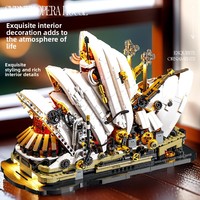JQ1125 Modèle de la Mégaphone de Sydney en plastique ABS, jouet de construction, puzzle, cadeau pour les 14 ans et plus, JOUETS
