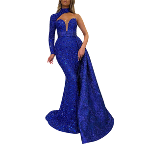 Robe de <span class=keywords><strong>soirée</strong></span> longue sirène à sequins, design 2024, pour hôte de banquet d'automne - Product Image 2