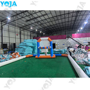 Terrain de basket-ball flottant gonflable en PVC, jeux aquatiques amusants pour la <span class=keywords><strong>piscine</strong></span>, en forme de château enchanteur <span class=keywords><strong>avec</strong></span> taille et couleur personnalisables - Product Image 6