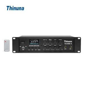 Thinuna TA-50D II 100v公共广播系统50w迷你混频器放大器，带BT调频USB调谐器音频迷你混频放大器