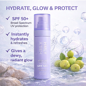 Spray <span class=keywords><strong>solaire</strong></span> hydratant illuminateur pour le <span class=keywords><strong>visage</strong></span>, marque privée, SPF50 PA++++, végan, avec acide hyaluronique, non gras, spray fixateur de maquillage - Product Image 5