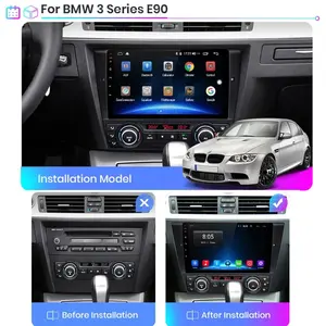 ワイヤレスCarPlay BMW 3シリーズE90 E91 E92 E93 2006-2012マルチメディアビデオプレーヤーWIFI Navi GPS Android用自動ステレオ - Product Image 3