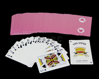 Cartes à jouer de casino personnalisées populaires avec logo d'entreprise