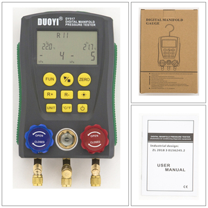 เกจวัดความดันดิจิตอลอัตโนมัติสำหรับระบบ HVAC ตรวจสอบการรั่วไหลของสุญญากาศและอุณหภูมิ - Product Image 2