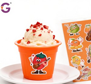 Autocollants personnalisés écologiques en forme d'animaux de dessin animé, impression imperméable, résistants à l'usure, style anthropomorphe, autocollant avec logo d'entreprise - Product Image 4