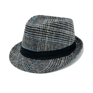 Chapeau Fedora Élégant pour Homme, Chapeau en Feutre de Laine Uni Vintage à Bord Court pour les Danses et les Fêtes - Product Image 4