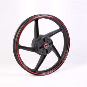 ดุมล้ออะลูมิเนียมอัลลอยด์แบบฟอร์จ 5 ก้าน สีแดง ขอบล้อรถจักรยานยนต์ ล้อซี่ลวดรถจักรยานยนต์ - Product Image 3