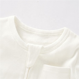 批发脚印婴儿春季睡衣有机棉质睡衣 - Product Image 4