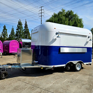 Carretto Mobile Personalizzato Multifunzione per Hot Dog, Furgone per Fast Food Completamente Attrezzato, Rimorchio per Cibo da Strada, Pizza e Dolciumi - Product Image 1