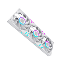 Ventilateur de châssis refroidi par liquide LOVINGCOOL XC-360, ventilateurs ARGB PWM intégrés de 360 mm, haute pression statique pour kit de système de refroidissement de boîtier PC