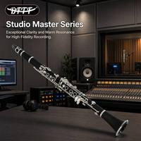 High Quality Silver Bb Clarinet B-Flat Woodwind Musical Instrument Wholesale Custom Logo for Student Beginner & Band