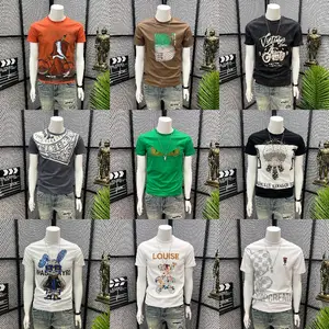 Factory Direct Sale Short Sleeve Round Neck Shirt Big Tall Men's Stock T-shirt 100% Cotton White tshirt