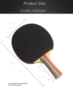 Professioneller Loki K-X1 Tischtennisschläger mit beidseitigem Noppen-Innen-Gummi, 7-Schicht-Pappelholzboden, 200g, 252x148mm - Product Image 5