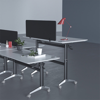 Table de bureau réglable en hauteur manuelle, 120 kg, acier au carbone, Timotion, avec manivelle, bureau assis-debout réglable en hauteur avec plateau