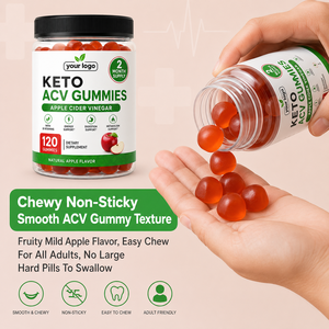 Gummies Keto ACV Quotidiennes Véganes Sans Sucre Certifiées GMP pour le Soutien Métabolique et le Bien-être Digestif, Marque Privée OEM ODM - Product Image 2