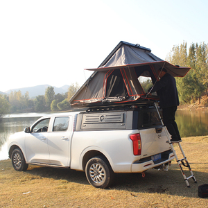 Tente de toit rigide pour camion 4x4 tout-terrain avec ouverture latérale, éclairage LED, tente de toit rigide pour SUV avec annexe - Product Image 5