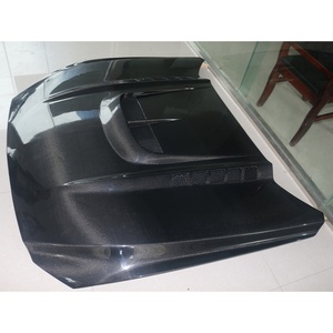 Modificación de coche 2014-2017, mejora del parachoques delantero, capó de fibra de carbono, protección del capó del motor para Ford Mustang - Product Image 4