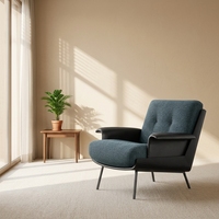Promotion Chaise individuelle en similicuir OEM, fauteuil de loisirs rembourré en mousse haute densité, vente en gros d'usine, mobilier de maison