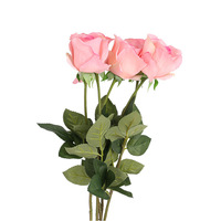 Fleur artificielle de haute qualité, rose hydratante au toucher, branche unique, Diana, décoration de table à manger, décoration de mariage, accessoire de photographie