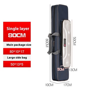 Sac à bandoulière Oxford grande capacité personnalisé pour la pêche en extérieur, rangement épaissi pour cannes droites, poignée confortable pour canne à pêche en mer - Product Image 6