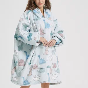 Albornoz de pijamas de invierno personalizados para mujer, ropa de dormir occidental personalizada para mujer, pijamas al por mayor para mujer