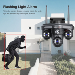 Cámara de Seguridad CCTV LS VISION de 15MP, 3 Lentes, 3 Pantallas, PTZ, Giro e Inclinación de 360°, Luz Dual, Seguimiento Automático, WiFi, RJ45, IP66 - Product Image 2