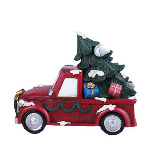 Noël rouge camion De Noël Arbre <span class=keywords><strong>SantaClaus</strong></span> voiture enfants jouets camions d'autrefois décorations De Noël - Product Image 1