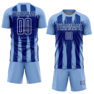 Des ensembles de t-shirts et de maillots de football sont disponibles pour la personnalisation dans notre usine de vêtements.F10 - Product Image 1
