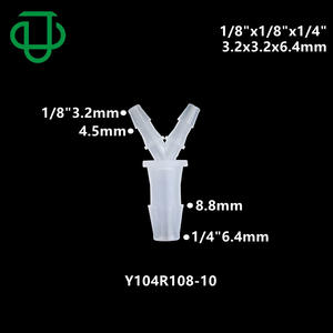 Connecteur en T réducteur en plastique PP de haute qualité, type Y, en forme d'arête de poisson, 3 voies, accessoires de connecteur premium - Product Image 3