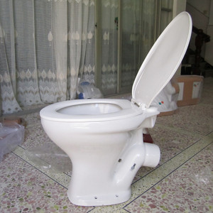 WC mural en céramique deux pièces V2017 blanc, petit modèle horizontal - Product Image 3
