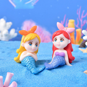 Figuras de Sirena en Miniatura de Plástico, Adornos para Manualidades, Acuario, Pecera, Jardín de Hadas, Accesorios de Escritorio, Decoración - Product Image 2