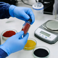 Poudre de Pigment d'Oxyde de Fer pour Pigmentation de Revêtements de Membranes d'Étanchéité, Résistante aux Solvants, 200 Mesh, Export Direct Usine