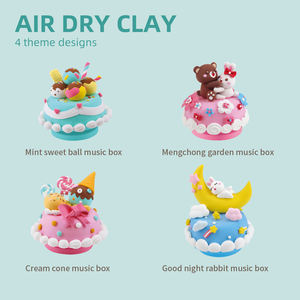 وصل حديثًا إبداعي مجموعات طين الهواء الجاف 6 ألوان سحرية لعبة طين جاف للهواء للأطفال تصنعها بنفسك فن طين جاف للهواء - Product Image 6